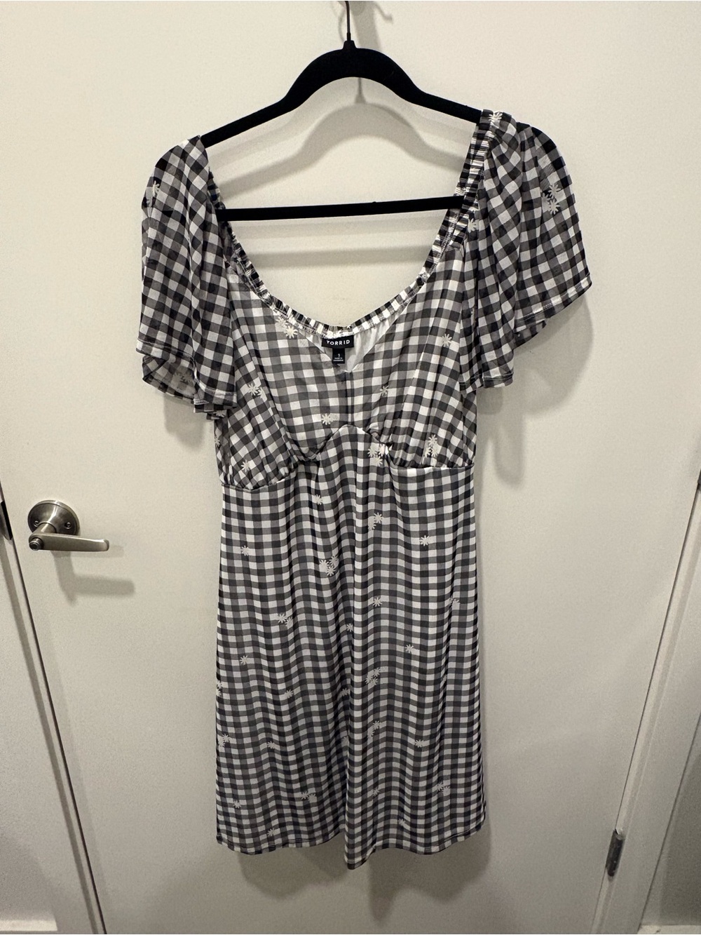torrid Black and White Gingham Mini Dress